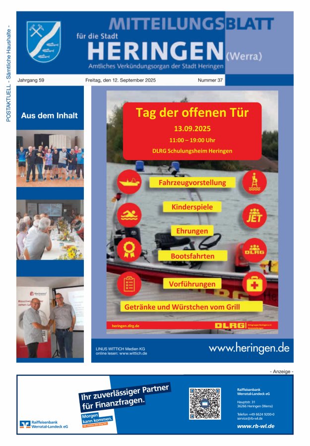 Mitteilungsblatt Heringen Titelblatt 37/2025