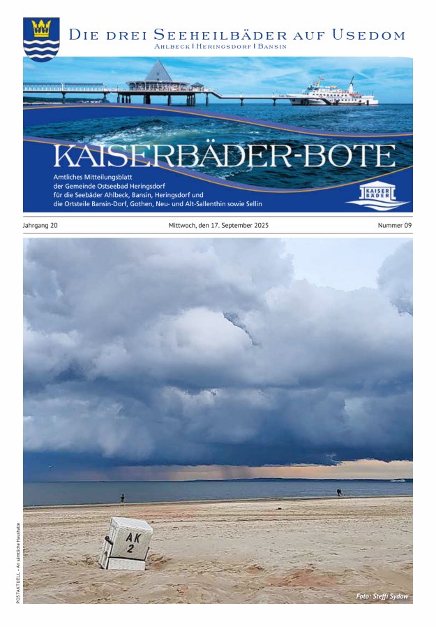 KAISERBÄDER-BOTE Titelblatt 09/2025