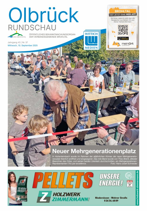 Olbrück Rundschau Titelblatt 37/2025