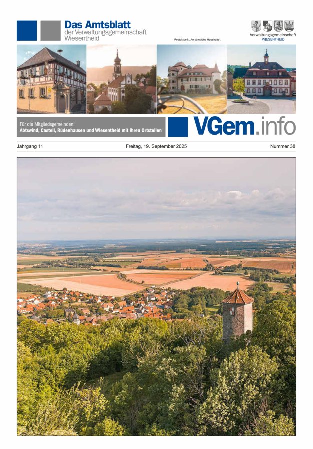 Wiesentheid Titelblatt 38/2025