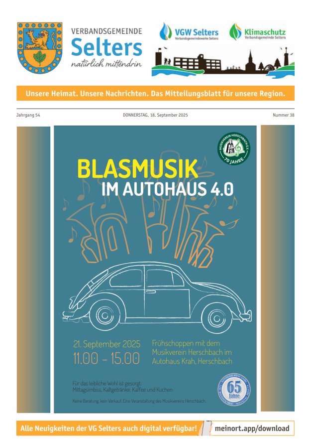 Unsere Verbandsgemeinde Selters Ww Titelblatt 38/2025