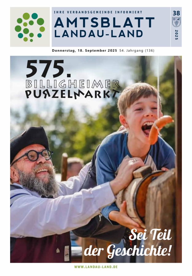 Amtsblatt VG Landau-Land Titelblatt 38/2025
