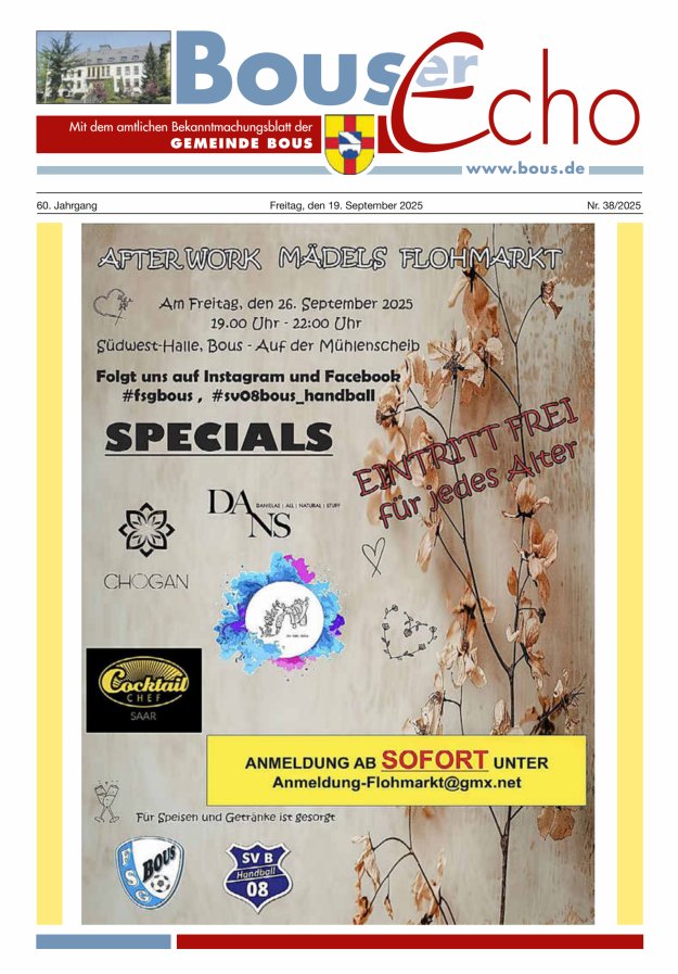Bouser Echo Titelblatt 38/2025