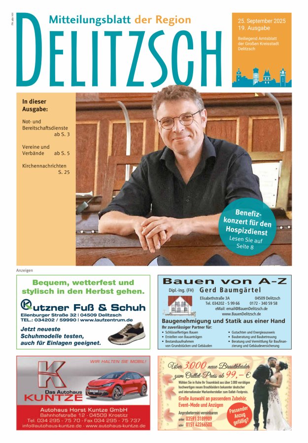 Mitteilungsblatt der Region Delitzsch Titelblatt 19/2025