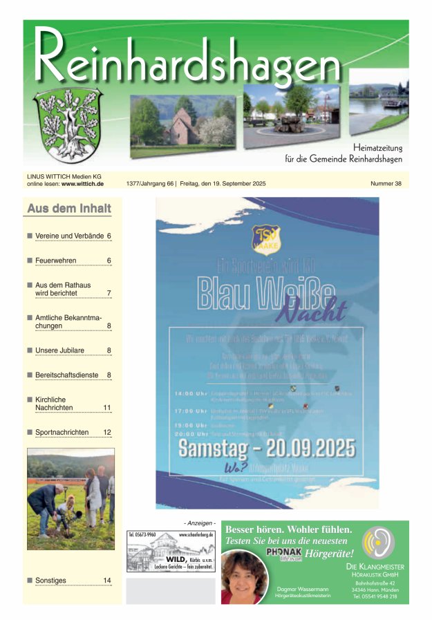 Unser Blättchen Titelblatt 38/2025