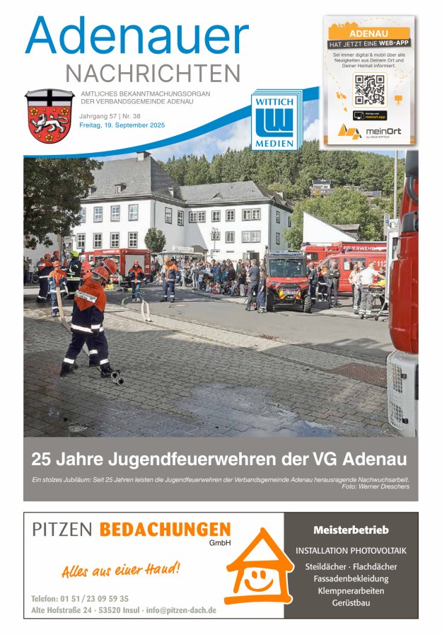 Adenauer Nachrichten Titelblatt 38/2025