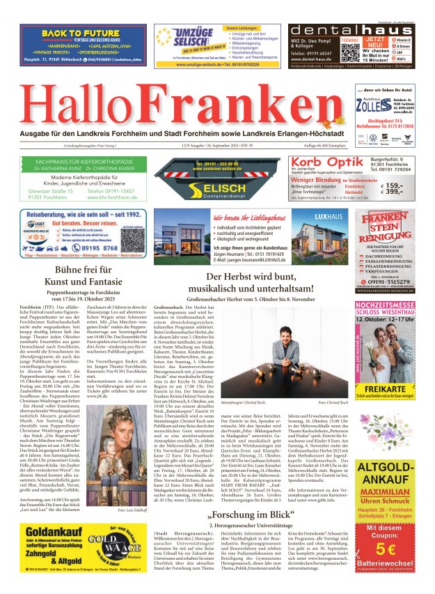Hallo Franken Titelblatt 1219/2025