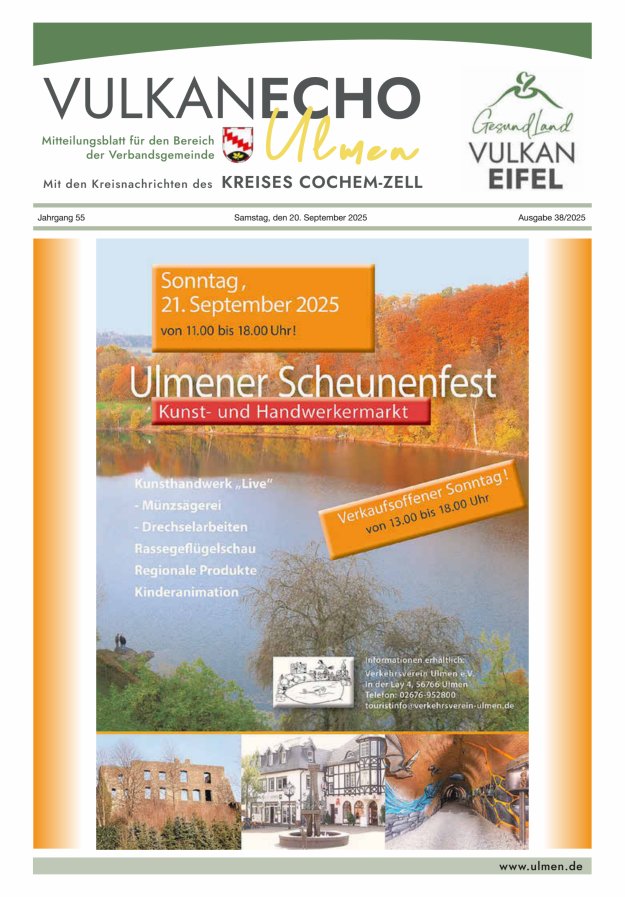 Vulkan Echo VG Ulmen Titelblatt 38/2025