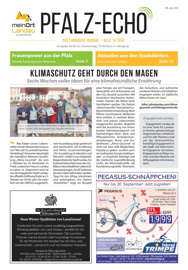 Pfalz-Echo Titelblatt 37/2025
