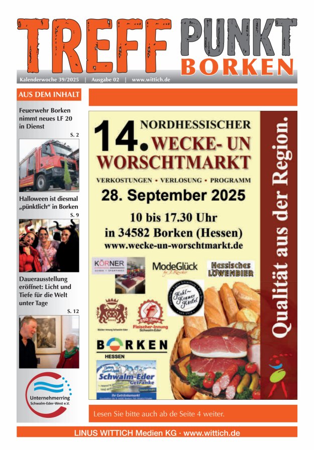 Treffpunkt Borken Titelblatt 02/2025