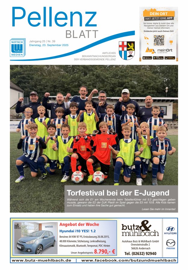 Pellenzblatt Titelblatt 39/2025