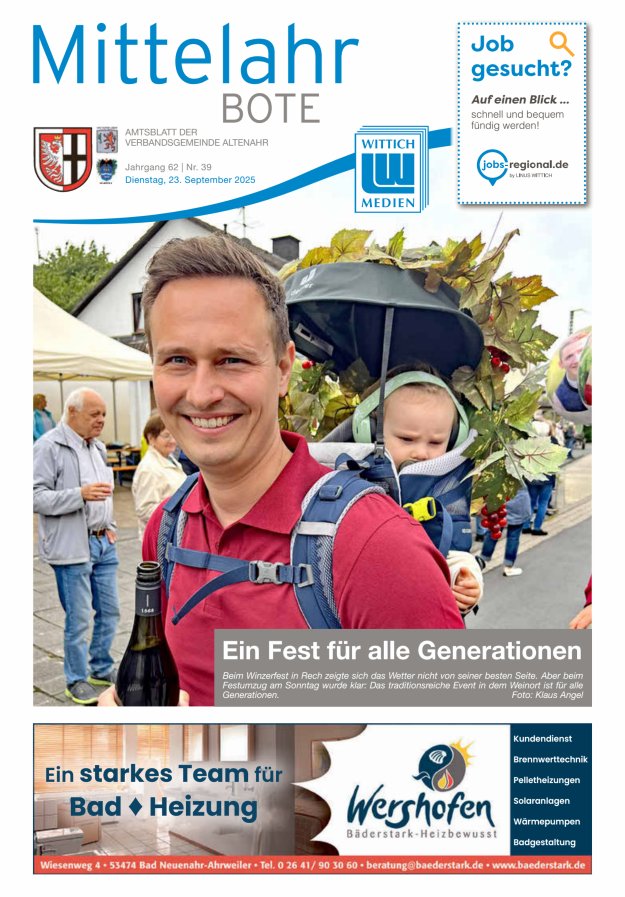 Mittelahr Bote Titelblatt 39/2025