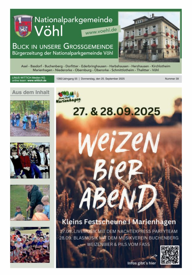 Blick in unsere Grossgemeinde Titelblatt 39/2025