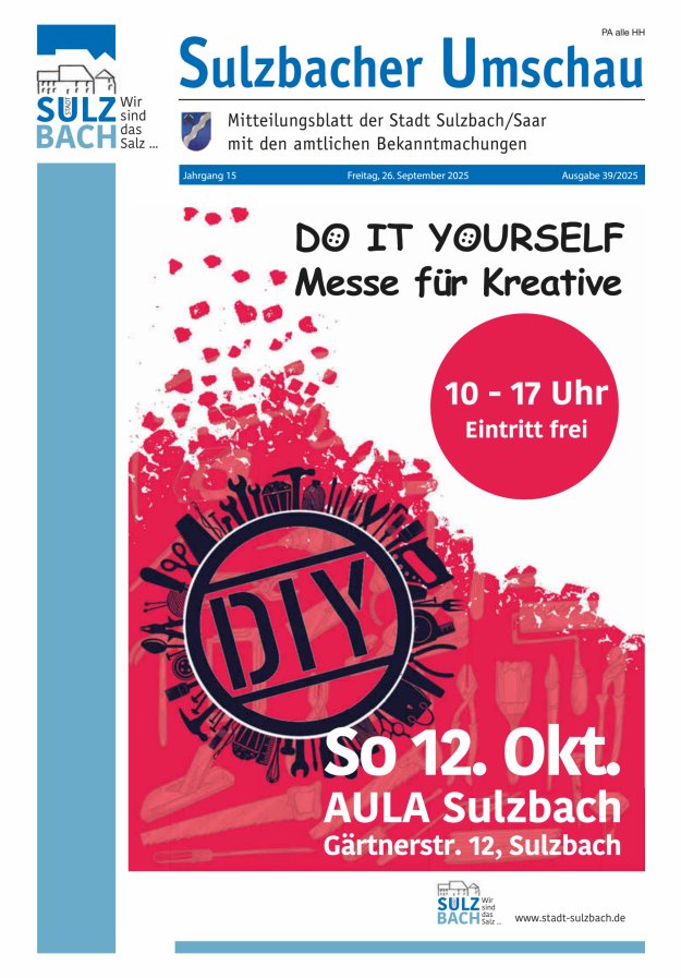 Sulzbacher Umschau Titelblatt 39/2025