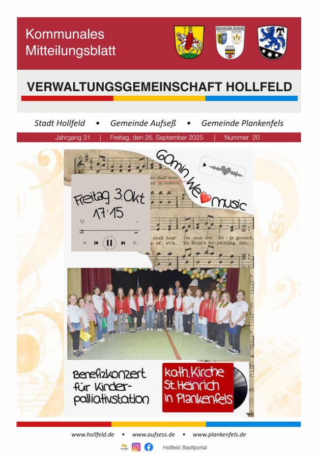 MB der Verwaltungsgemeinschaft Hollfeld  Titelblatt 20/2025