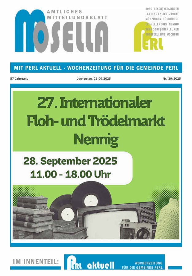 Mosella Perl Titelblatt 39/2025