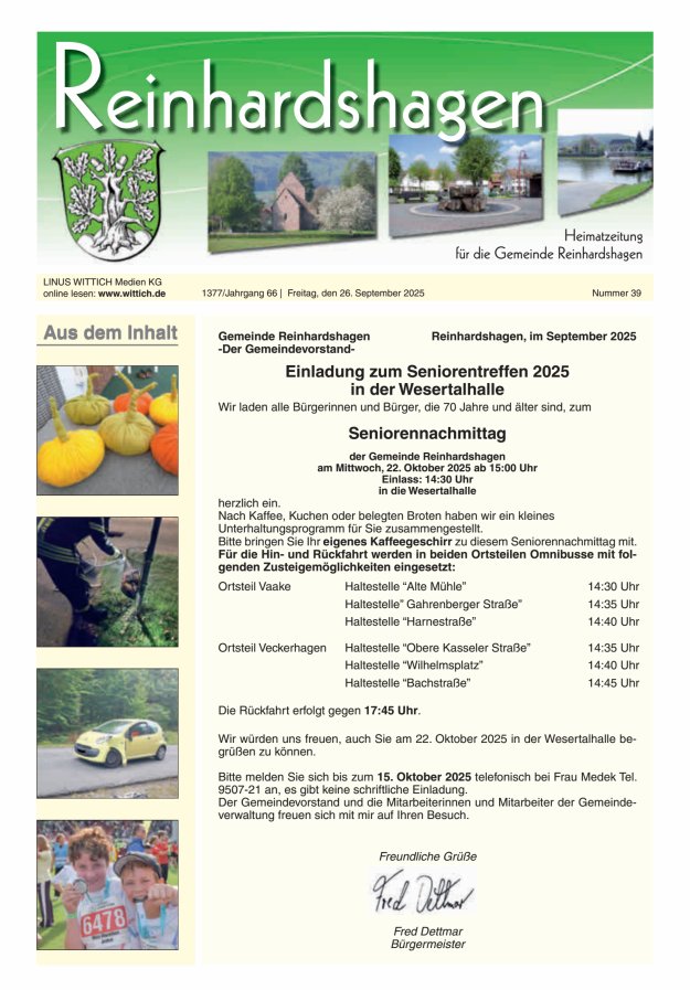Unser Blättchen Titelblatt 39/2025