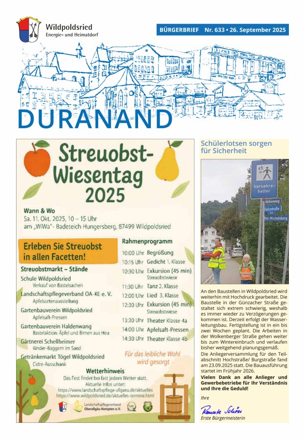 Wildpoldsrieder Duranand Titelblatt 633/2025