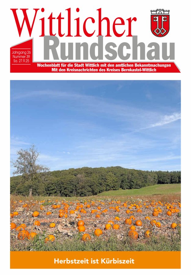 Wittlicher Rundschau Titelblatt 39/2025