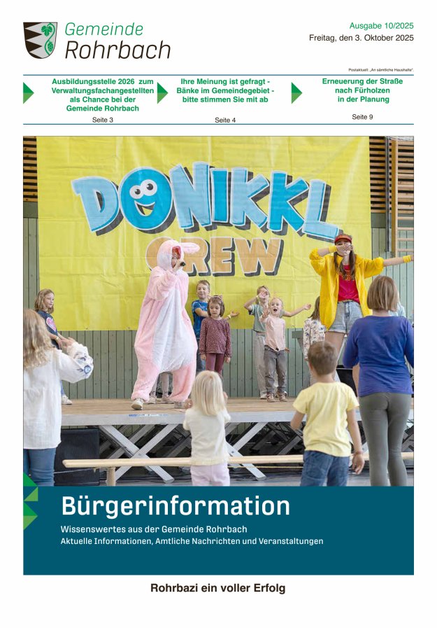 Rohrbach Titelblatt 10/2025