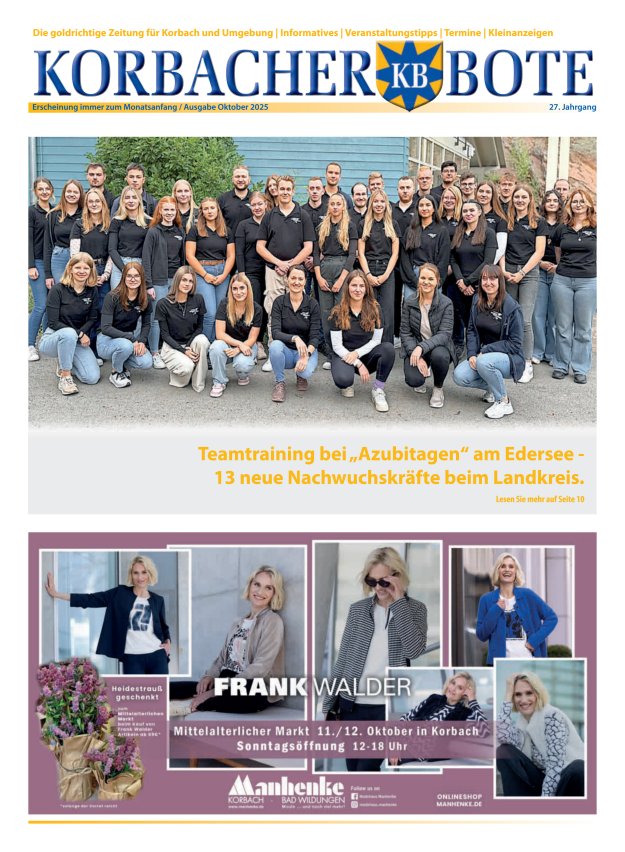 Korbacher Bote Titelblatt 09/2025