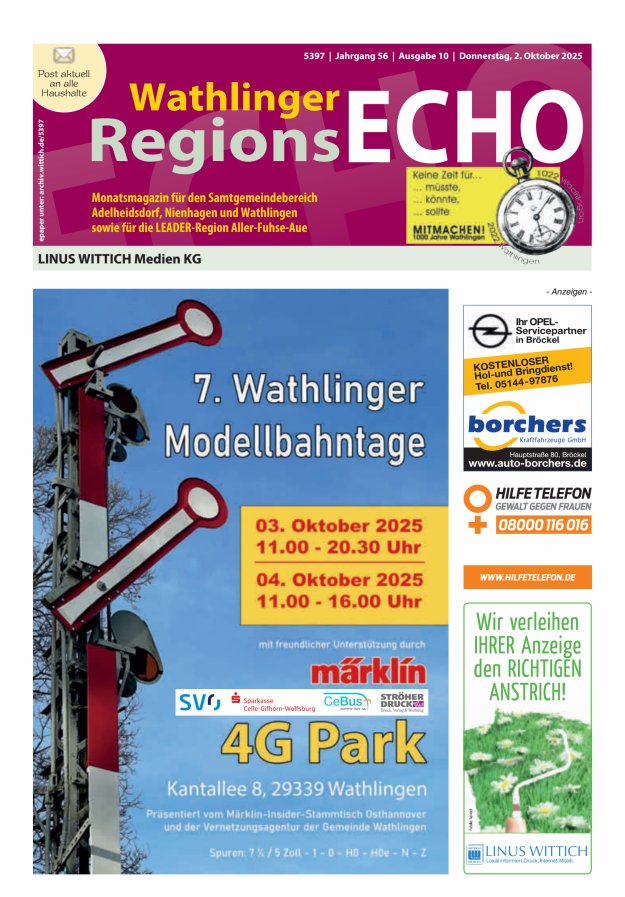 Wathlinger RegionsEcho Titelblatt 10/2025
