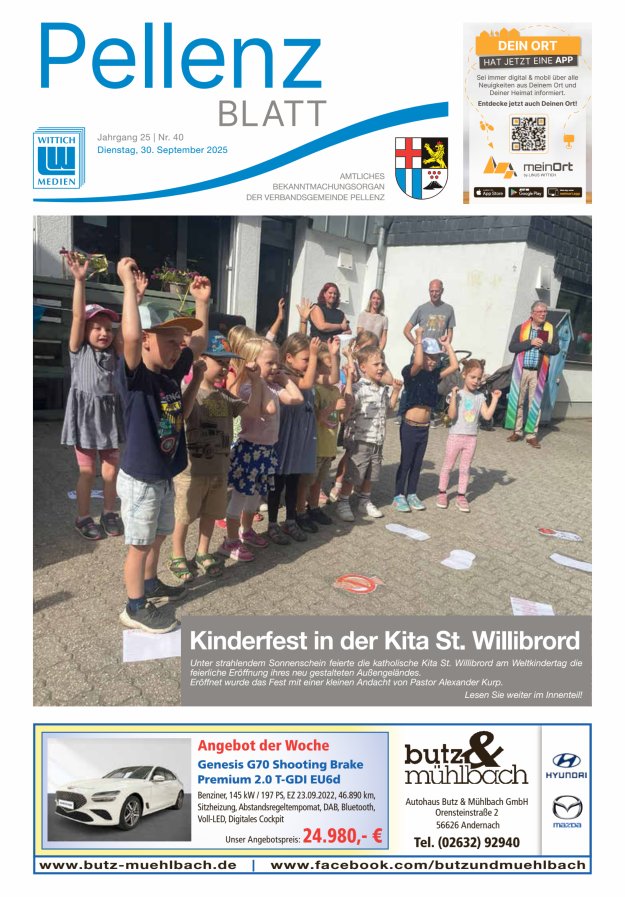 Pellenzblatt Titelblatt 40/2025