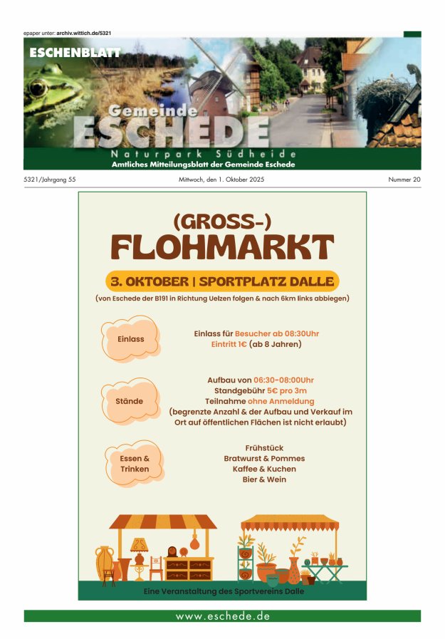 Eschenblatt Titelblatt 20/2025