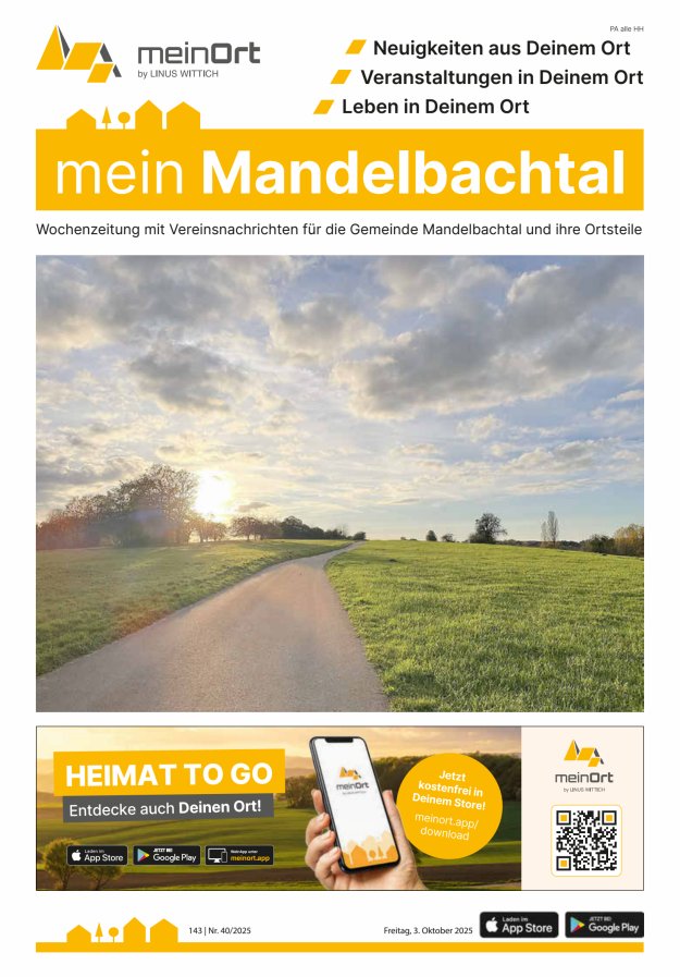 mein Mandelbachtal Titelblatt 40/2025