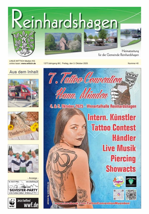 Unser Blättchen Titelblatt 40/2025