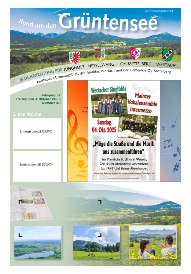 Rund um den Grüntensee Titelblatt 40/2025