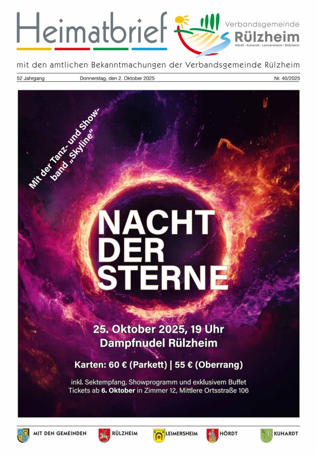 Heimatbrief VG Rülzheim Titelblatt 40/2025
