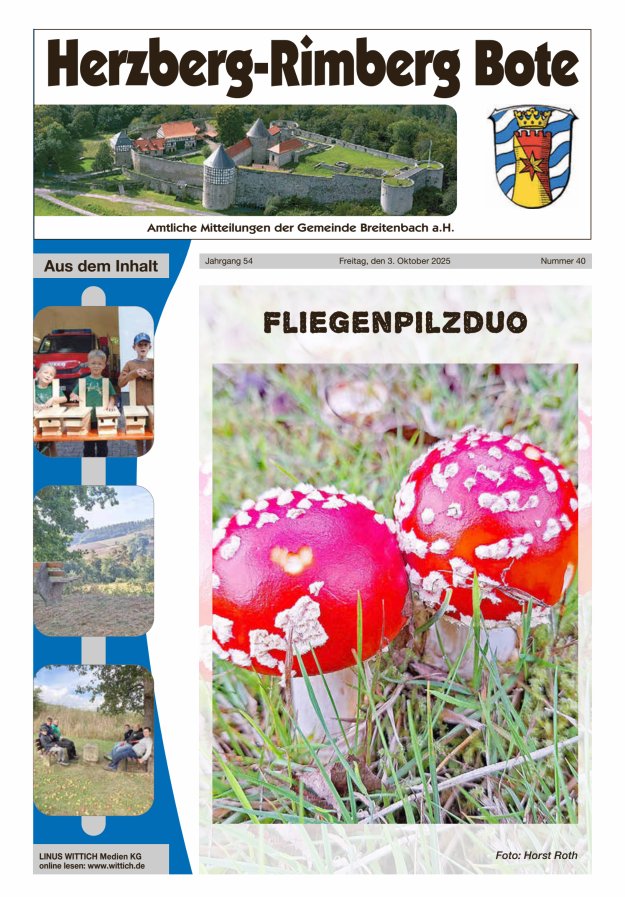 Herzberg-Rimberg Bote Titelblatt 40/2025