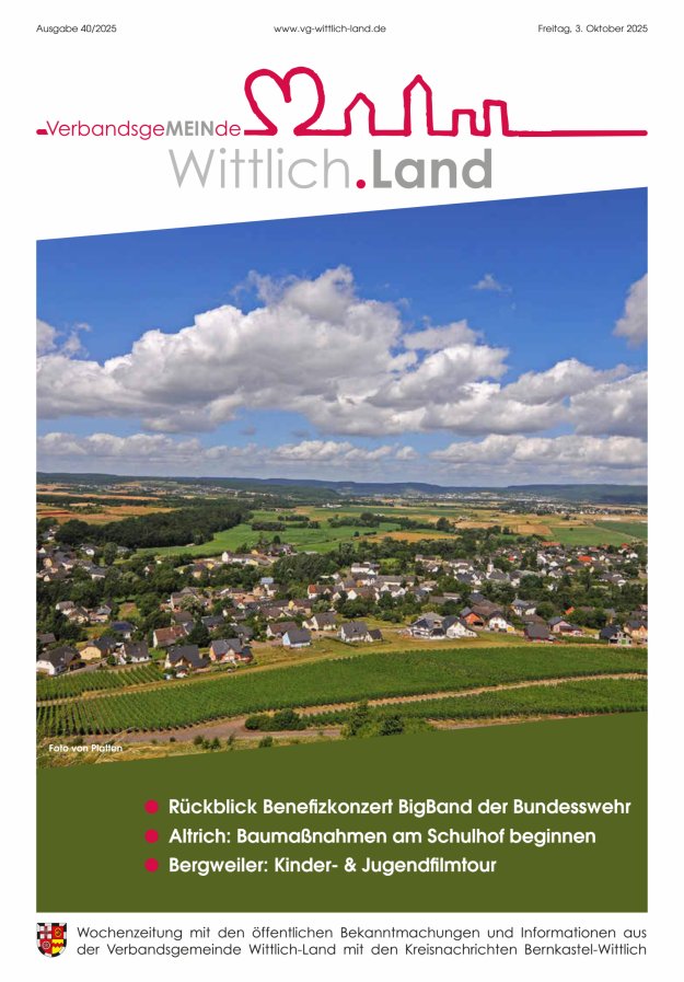 Mein Wittlich.Land Titelblatt 40/2025