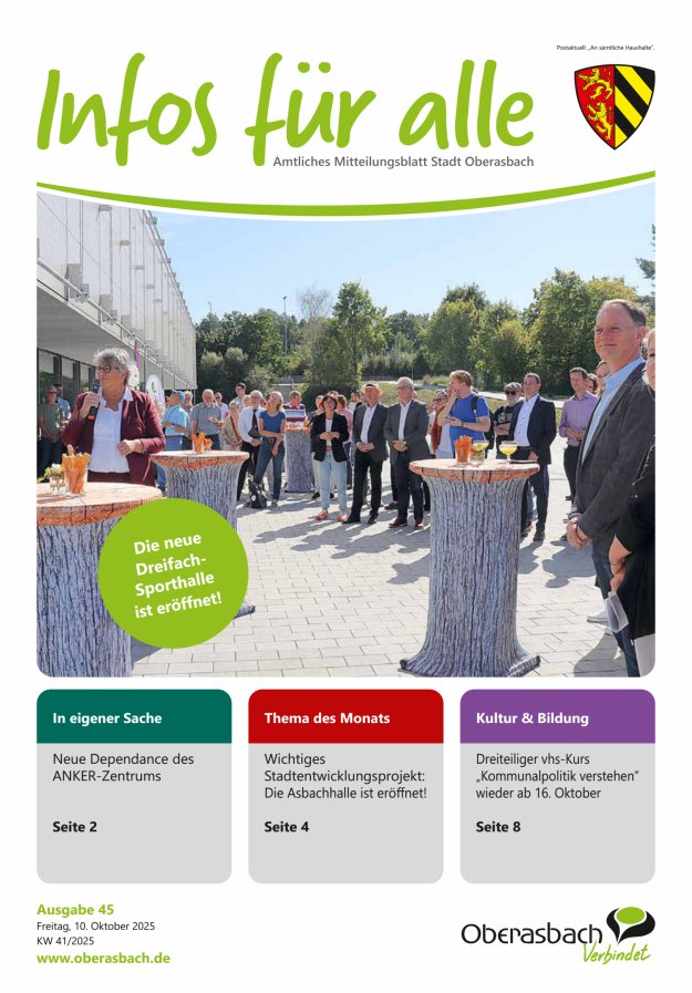 Stadt Oberasbach Titelblatt 45/2025