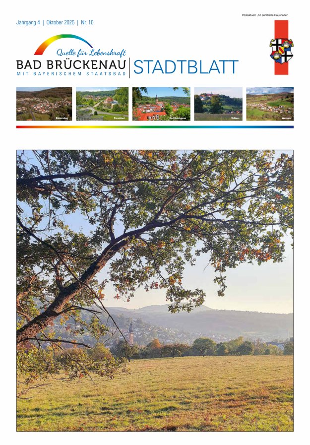 Stadtblatt Bad Brückenau Titelblatt 10/2025