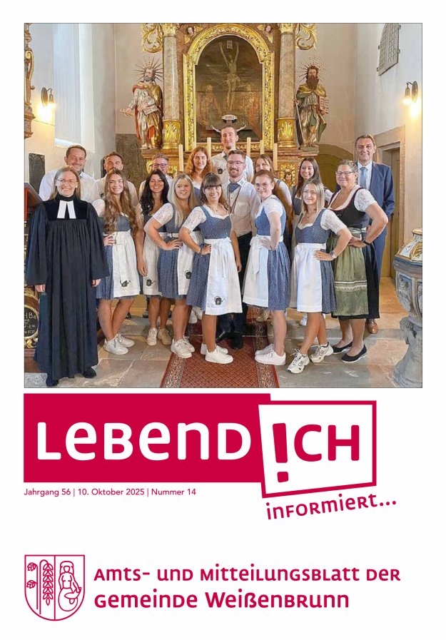 Weißenbrunner Mitteilungsblatt Titelblatt 14/2025