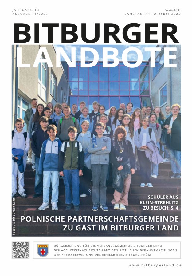 Bitburger Landbote Titelblatt 41/2025