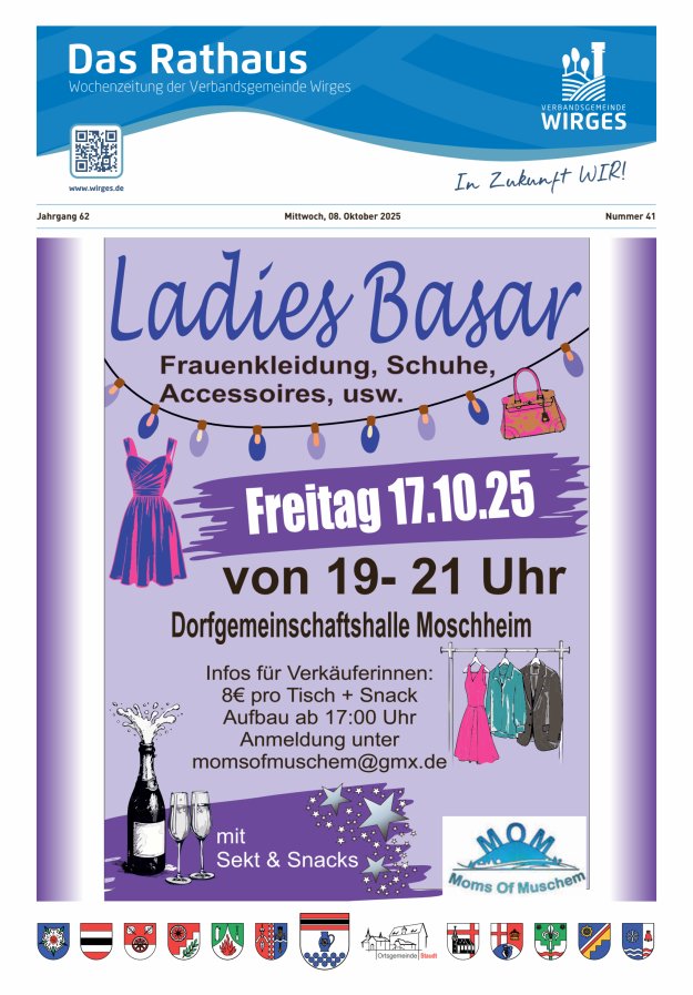 Das Rathaus - Informationen für die Bürger in der VG Wirges Titelblatt 41/2025