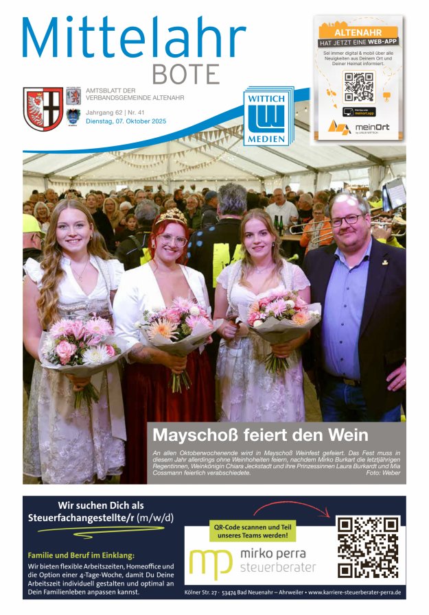 Mittelahr Bote Titelblatt 41/2025
