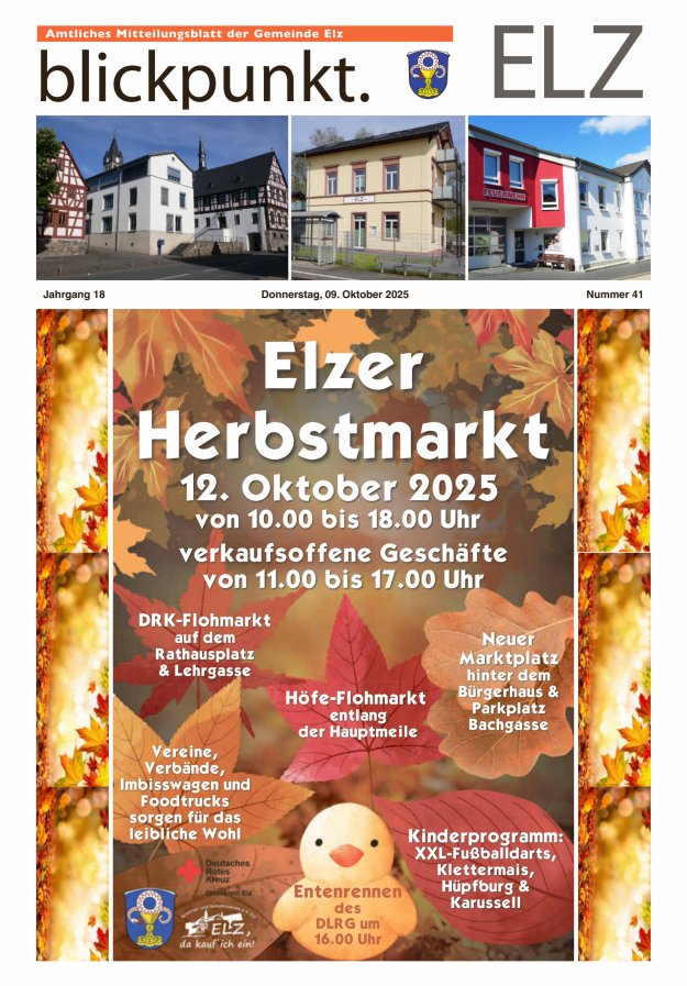 Blickpunkt Elz Titelblatt 41/2025