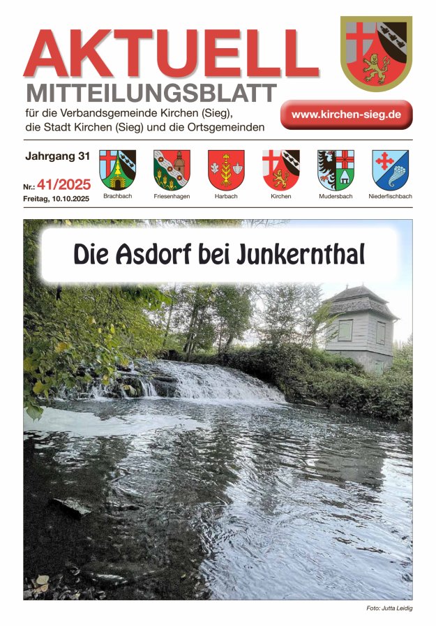 Aktuell - Mitteilungsblatt für die VG Kirchen (Sieg) Titelblatt 41/2025