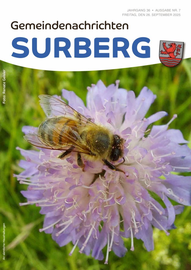 Gemeindenachrichten Surberg Titelblatt 07/2025