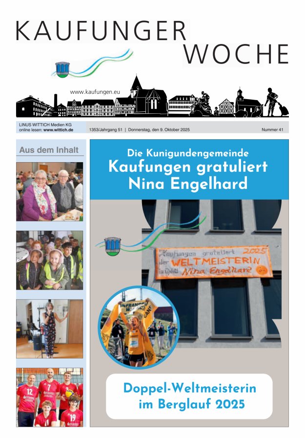 Kaufunger Woche Titelblatt 41/2025