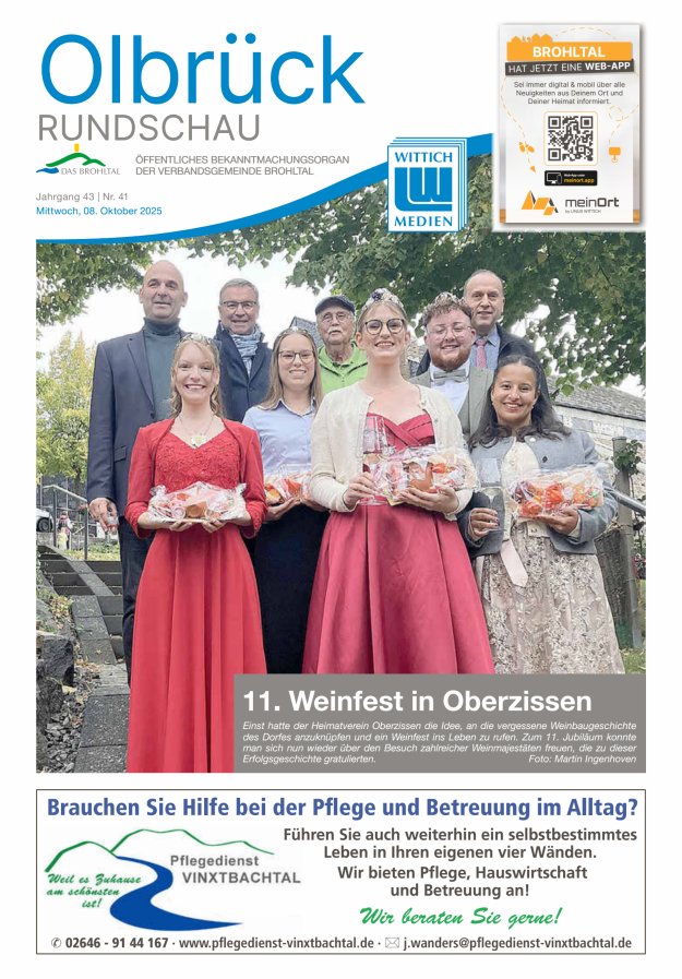 Olbrück Rundschau Titelblatt 41/2025