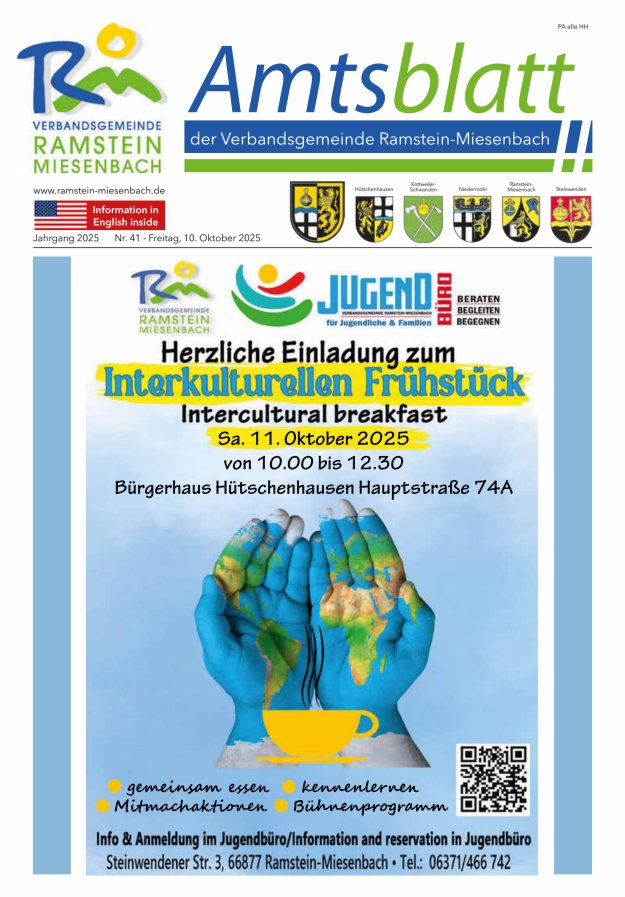 Amtsblatt VG Ramstein-Miesenbach Titelblatt 41/2025