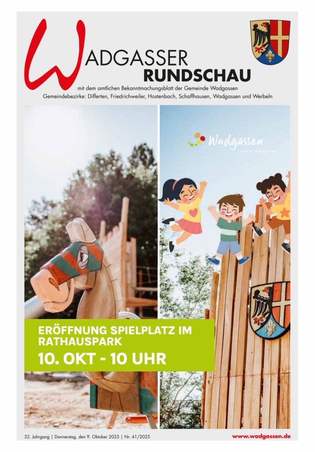 Wadgasser Rundschau Titelblatt 41/2025