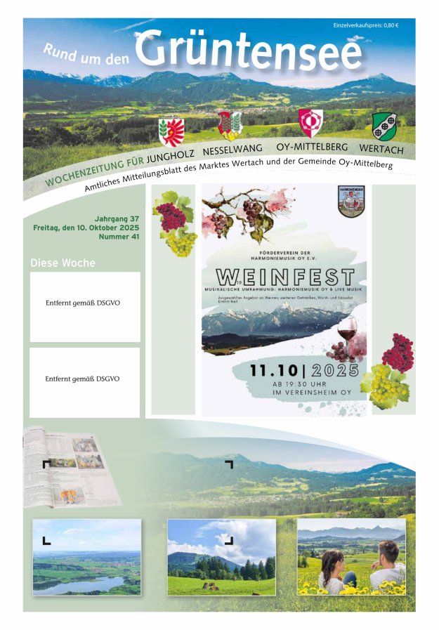 Rund um den Grüntensee Titelblatt 41/2025