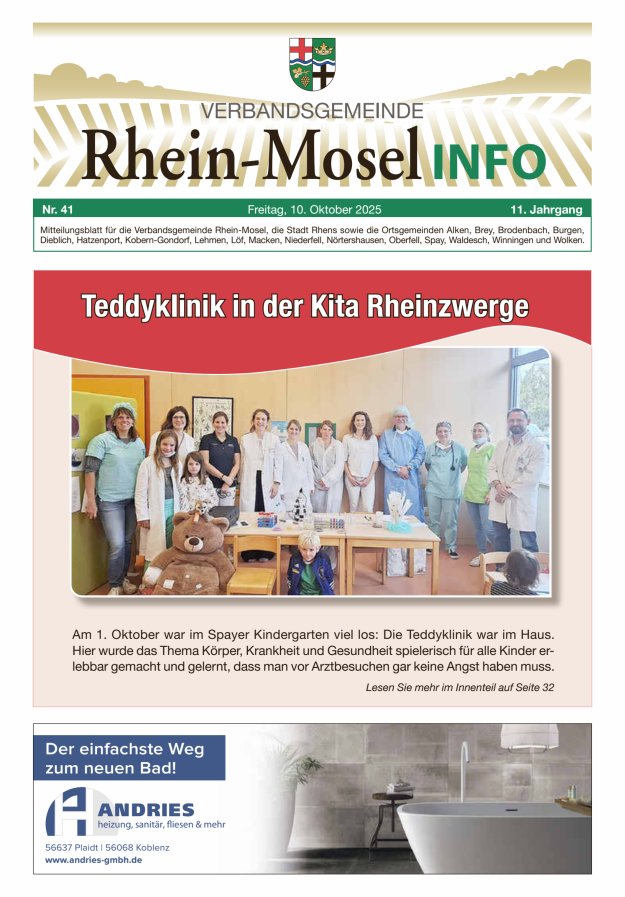 Rhein-Mosel Info Titelblatt 41/2025
