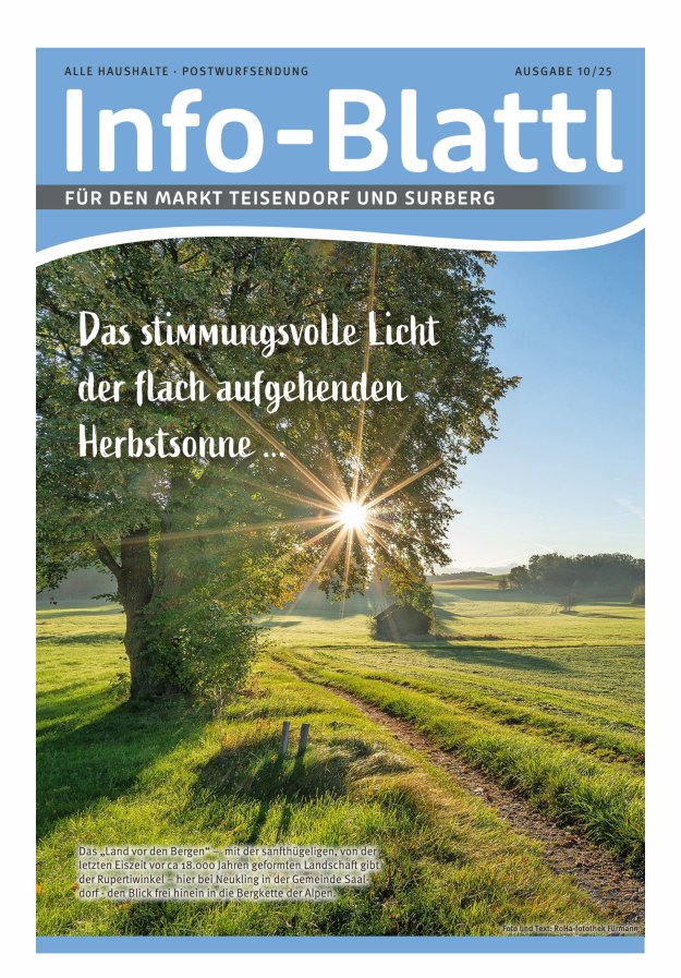 Infoblattl Teisendorf Titelblatt 10/2025